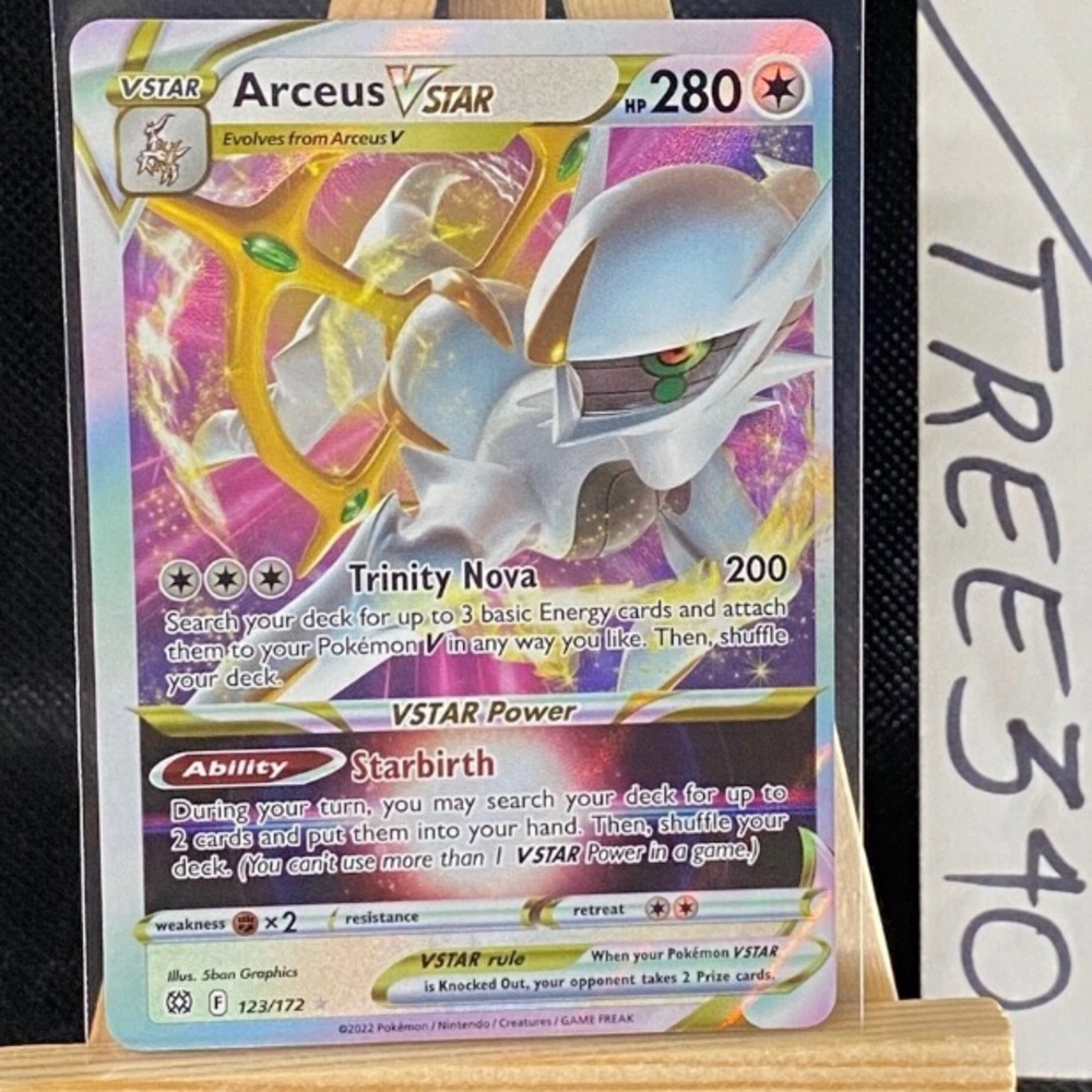123/172 Arceus VSTAR Pokemon Brilliant Stars Fresh Pull Trading Card